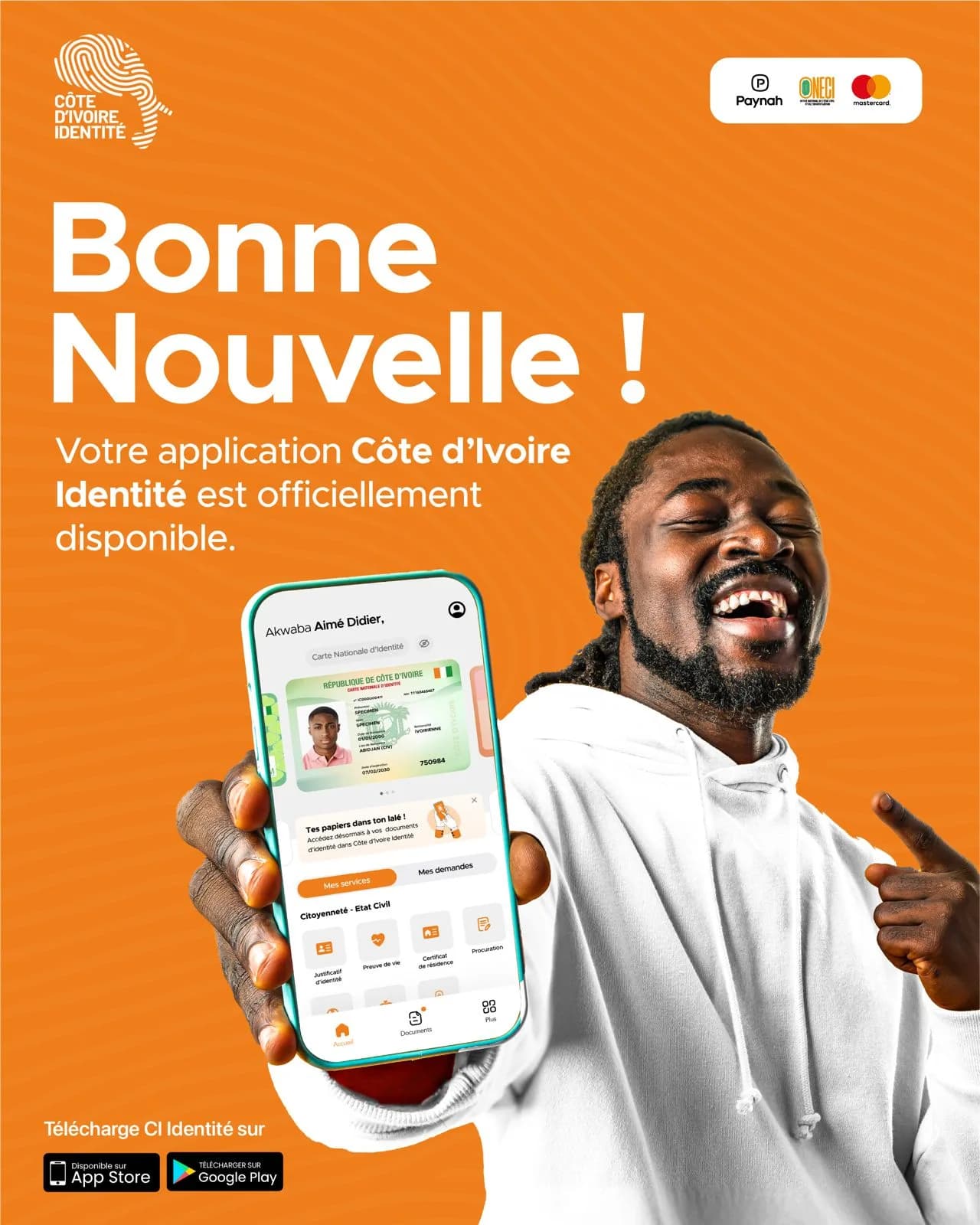 Application Côte d'Ivoire Identité